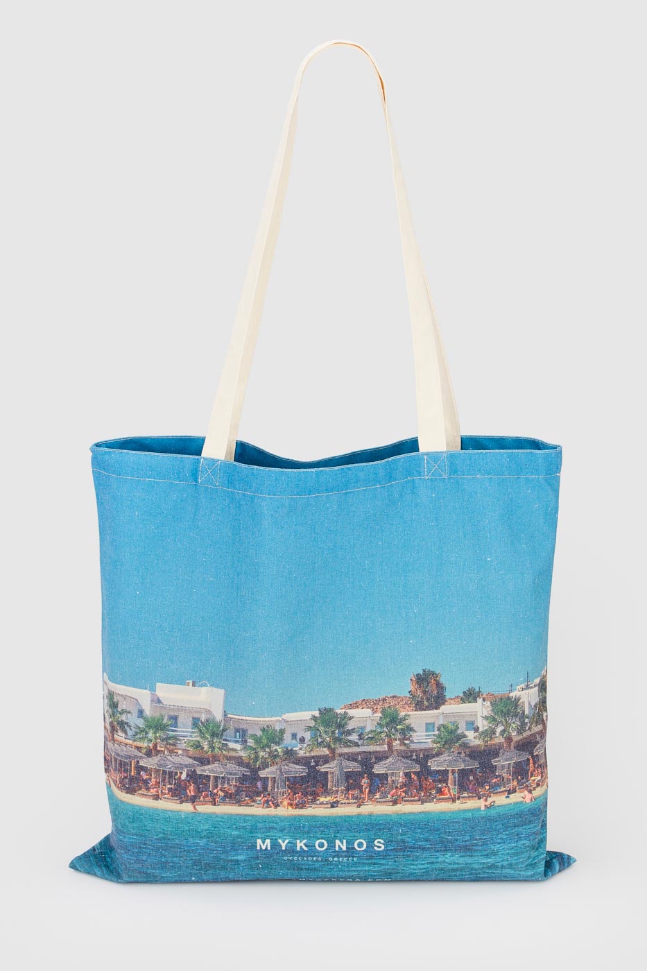 Mykonos Canvas Tote Bag
