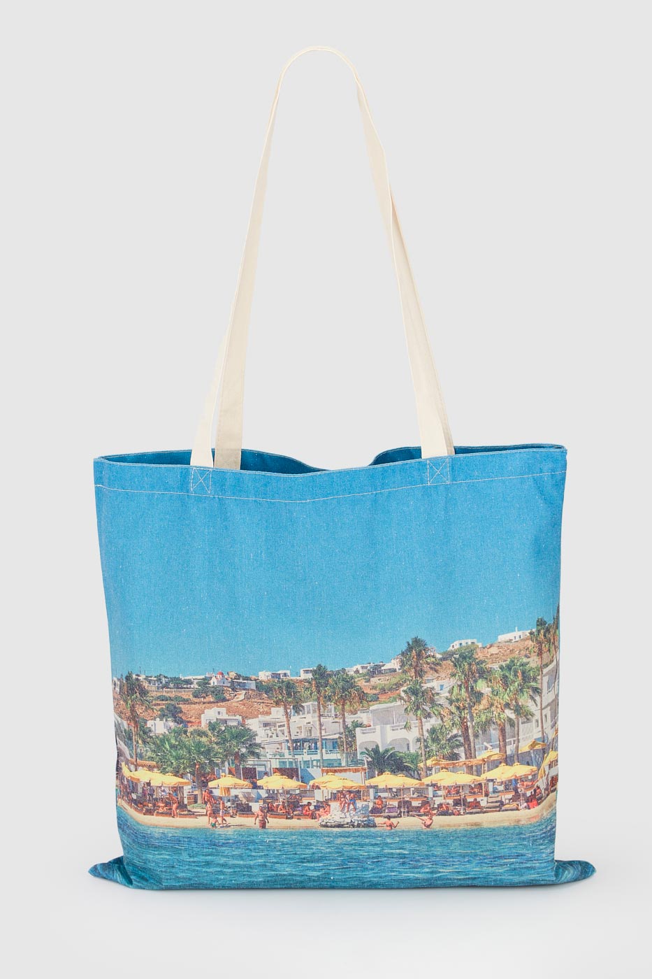 Mykonos Canvas Tote Bag