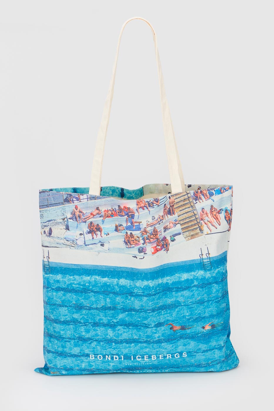 Bondi Swimmers Canvas Tote Bag
